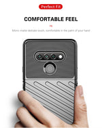 Custodia morbida protettiva in TPU antiurto Thunderbolt, For LG K51, For LG Q51, For LG Stylo 6, For Samsung Galaxy A21 (US Version), For Samsung Galaxy A21S
