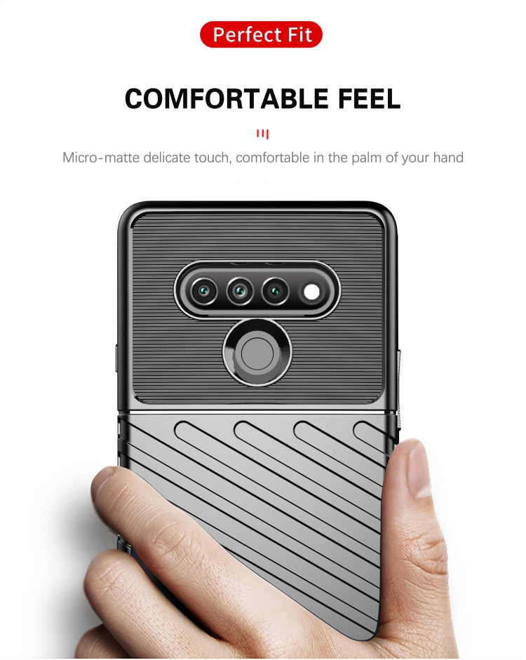 Custodia morbida protettiva in TPU antiurto Thunderbolt, For LG K51, For LG Q51, For LG Stylo 6, For Samsung Galaxy A21 (US Version), For Samsung Galaxy A21S