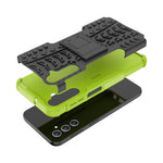Gomma Texture TPU + Custodia per telefono PC con supporto, For Samsung Galaxy A24 4G, For Xiaomi Redmi 12C, For Xiaomi Poco C55, For Lenovo Tab M9