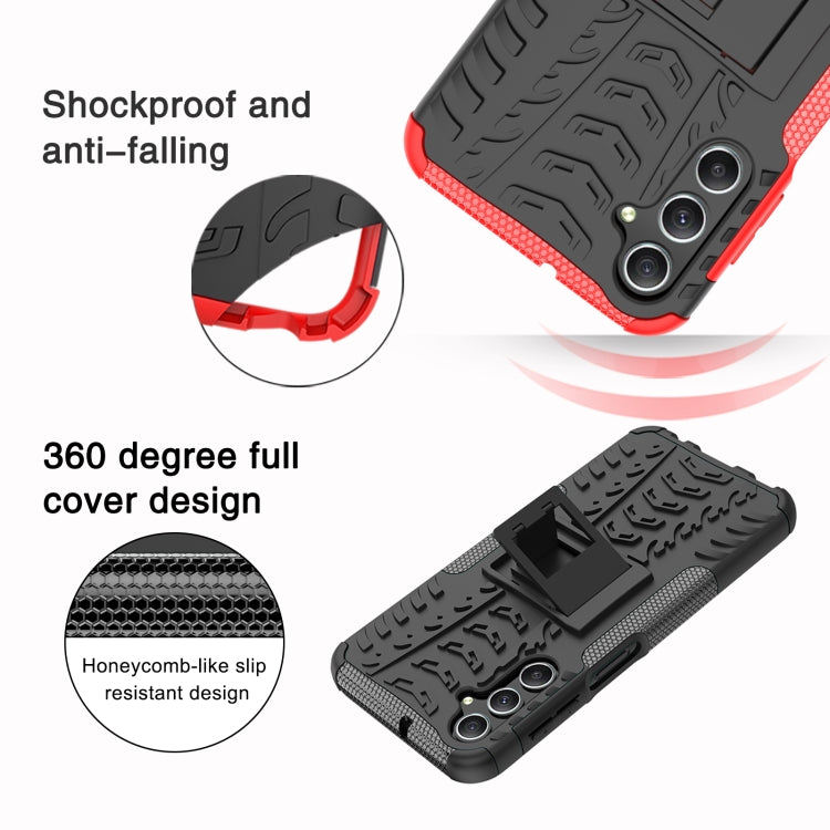 Gomma Texture TPU + Custodia per telefono PC con supporto, For Samsung Galaxy A24 4G, For Xiaomi Redmi 12C, For Xiaomi Poco C55, For Lenovo Tab M9