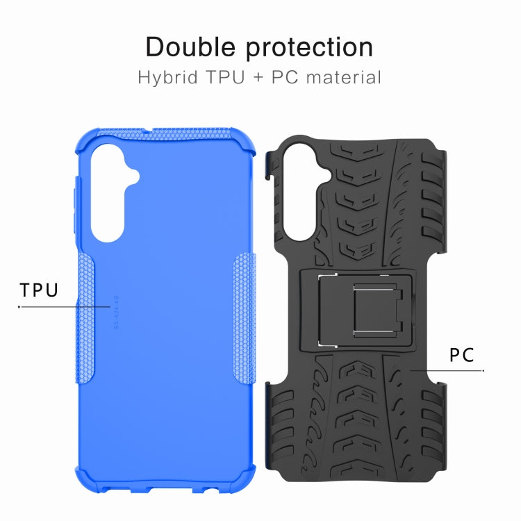 Gomma Texture TPU + Custodia per telefono PC con supporto, For Samsung Galaxy A24 4G, For Xiaomi Redmi 12C, For Xiaomi Poco C55, For Lenovo Tab M9