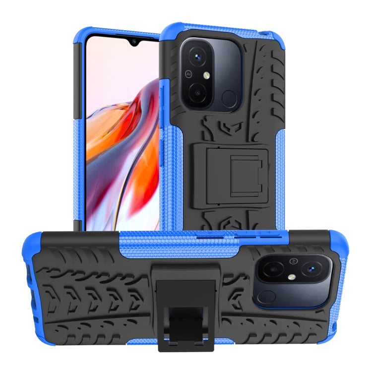 Gomma Texture TPU + Custodia per telefono PC con supporto, For Samsung Galaxy A24 4G, For Xiaomi Redmi 12C, For Xiaomi Poco C55, For Lenovo Tab M9