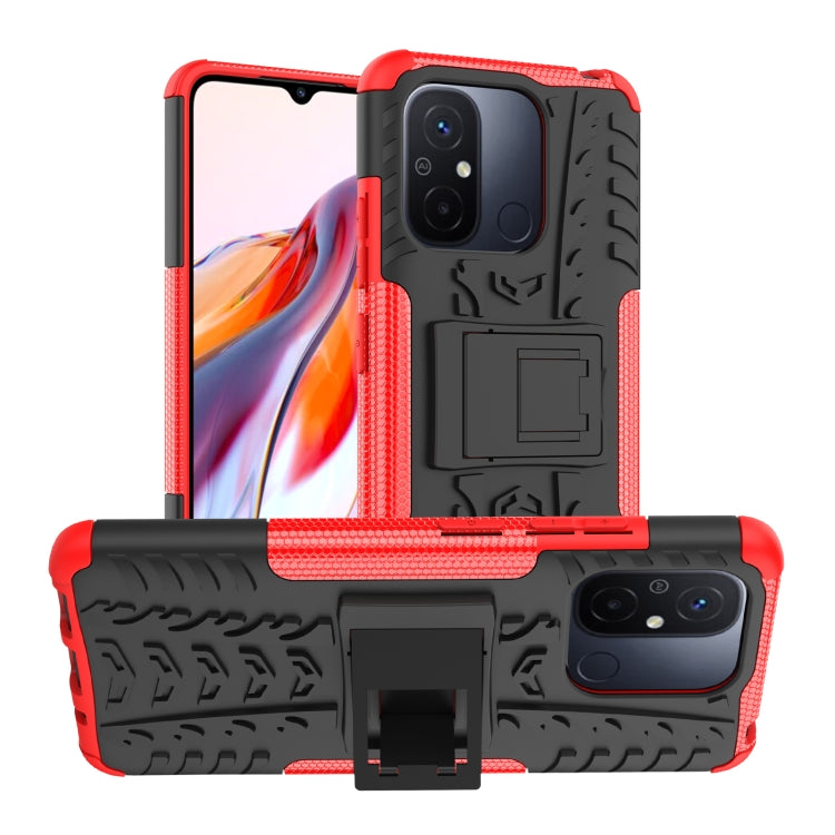 Gomma Texture TPU + Custodia per telefono PC con supporto, For Samsung Galaxy A24 4G, For Xiaomi Redmi 12C, For Xiaomi Poco C55, For Lenovo Tab M9