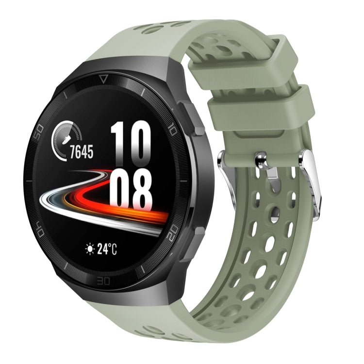 Cinturino in silicone con foro tondo tinta unita, For Huawei Watch GT 2e