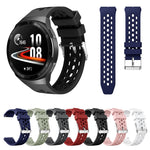 Cinturino in silicone con foro tondo tinta unita, For Huawei Watch GT 2e