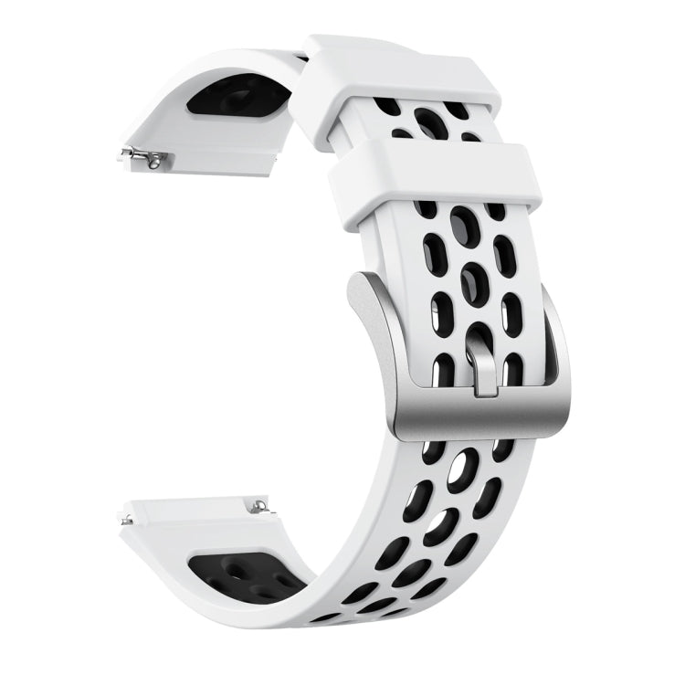 Cinturino in silicone con foro tondo a due colori, For Huawei Watch GT 2e