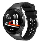 Cinturino in silicone con foro tondo a due colori, For Huawei Watch GT 2e