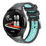 Cinturino in silicone con foro tondo a due colori, For Huawei Watch GT 2e
