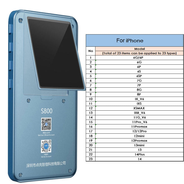 DL S800 Multifunctional LCD Screen True Tone Test Tool, DL S800