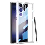 GKK Space Frame Custodia per telefono trasparente in PC + TPU, For Samsung Galaxy S23 Ultra 5G