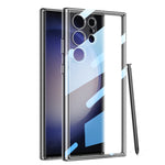 GKK Space Frame Custodia per telefono trasparente in PC + TPU, For Samsung Galaxy S23 Ultra 5G