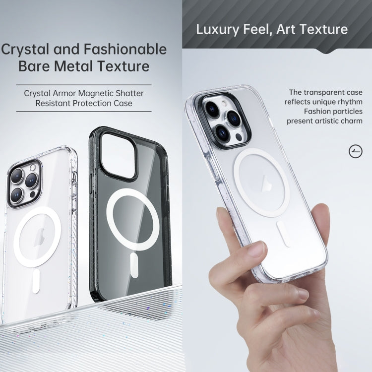 Custodia per telefono Magsafe antiurto con armatura in cristallo di rocca, For iPhone 14 Pro, For iPhone 14 Pro Max