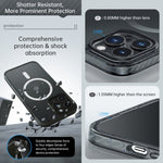 Custodia per telefono Magsafe antiurto con armatura in cristallo di rocca, For iPhone 14 Pro, For iPhone 14 Pro Max