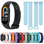 Cinturino di ricambio per spina in silicone tinta unita, For Xiaomi Mi Band 8