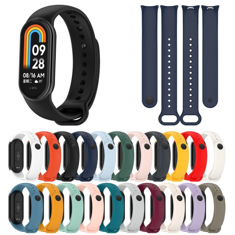 Cinturino di ricambio per spina in acciaio inossidabile tinta unita, For Xiaomi Mi Band 8