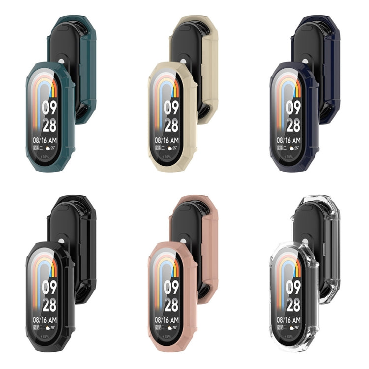 Custodia protettiva integrata per PC + vetro temperato, For Xiaomi Mi Band 8