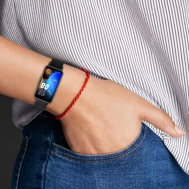 Cinturino in metallo milanese, For Huawei Band 10 / 9 / 8