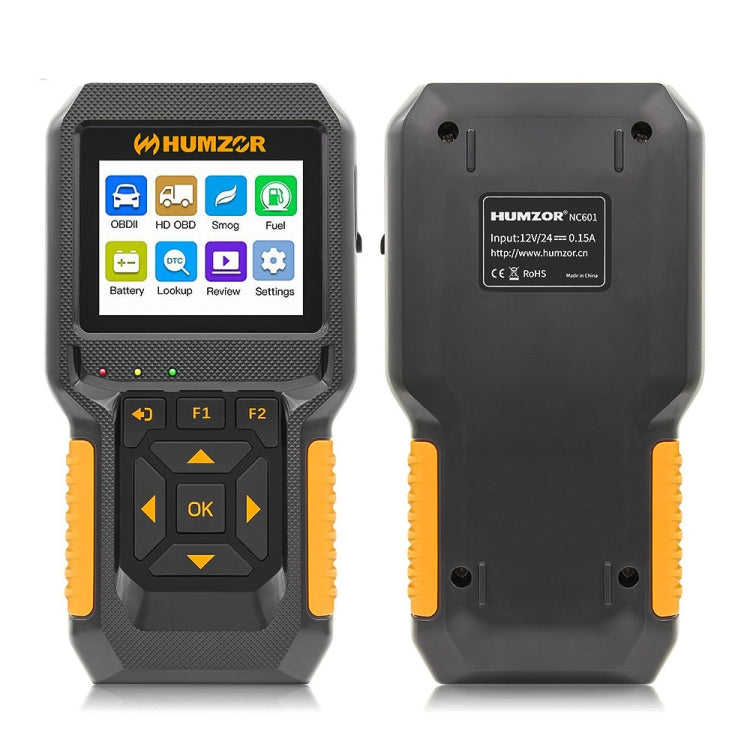 HUMZOR NC601 Strumento diagnostico strumento di scansione OBD2 per auto e camion, NC601