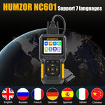 HUMZOR NC601 Strumento diagnostico strumento di scansione OBD2 per auto e camion, NC601