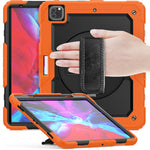 Custodia protettiva antiurto in silicone colorato + PC con supporto, tracolla, cinturino da polso e slot per penna, For iPad Pro 12.9 (2020)