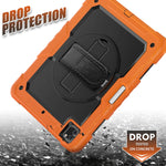 Custodia protettiva antiurto in silicone colorato + PC con supporto, tracolla, cinturino da polso e slot per penna, For iPad Pro 12.9 (2020)