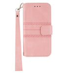 Custodia per telefono in pelle con effetto pelle a righe in rilievo, For Redmi Note 12 Pro+ 5G Global, For Xiaomi Redmi Note 12 4G Global, For Xiaomi Redmi 12C, For Samsung Galaxy S23 5G