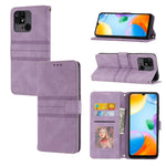 Custodia per telefono in pelle con effetto pelle a righe in rilievo, For Redmi Note 12 Pro+ 5G Global, For Xiaomi Redmi Note 12 4G Global, For Xiaomi Redmi 12C, For Samsung Galaxy S23 5G