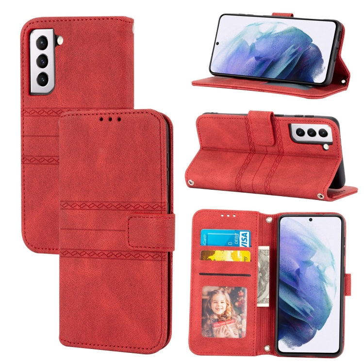 Custodia per telefono in pelle con effetto pelle a righe in rilievo, For Redmi Note 12 Pro+ 5G Global, For Xiaomi Redmi Note 12 4G Global, For Xiaomi Redmi 12C, For Samsung Galaxy S23 5G