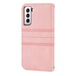 Custodia per telefono in pelle con effetto pelle a righe in rilievo, For Samsung Galaxy S23+ 5G, For Samsung Galaxy S23 Ultra 5G, For Samsung Galaxy A14 5G, For Samsung Galaxy A34 5G