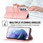Custodia per telefono in pelle con effetto pelle a righe in rilievo, For Samsung Galaxy S23+ 5G, For Samsung Galaxy S23 Ultra 5G, For Samsung Galaxy A14 5G, For Samsung Galaxy A34 5G