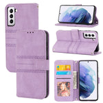 Custodia per telefono in pelle con effetto pelle a righe in rilievo, For Samsung Galaxy S23+ 5G, For Samsung Galaxy S23 Ultra 5G, For Samsung Galaxy A14 5G, For Samsung Galaxy A34 5G
