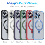 Custodia per telefono con supporto magnetico MagSafe serie Metal Eyes, For iPhone 14, For iPhone 14 Plus, For iPhone 14 Pro, For iPhone 14 Pro Max