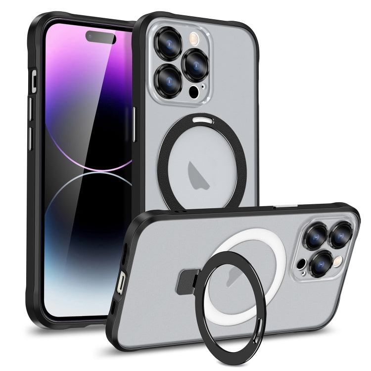 Custodia per telefono con supporto magnetico MagSafe serie Metal Eyes, For iPhone 14, For iPhone 14 Plus, For iPhone 14 Pro, For iPhone 14 Pro Max