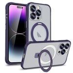 Custodia per telefono con supporto magnetico MagSafe serie Metal Eyes, For iPhone 11 Pro Max, For iPhone 13, For iPhone 13 Pro Max
