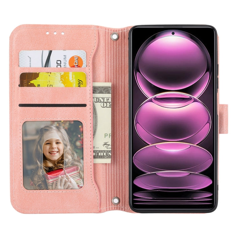Custodia per cellulare in pelle con cerniera in pelle d'olio, For Redmi Note 12 5G Global, For Redmi Note 12 Pro 5G Global, For Redmi Note 12 Pro+ Global, For Redmi Note 12 4G Global