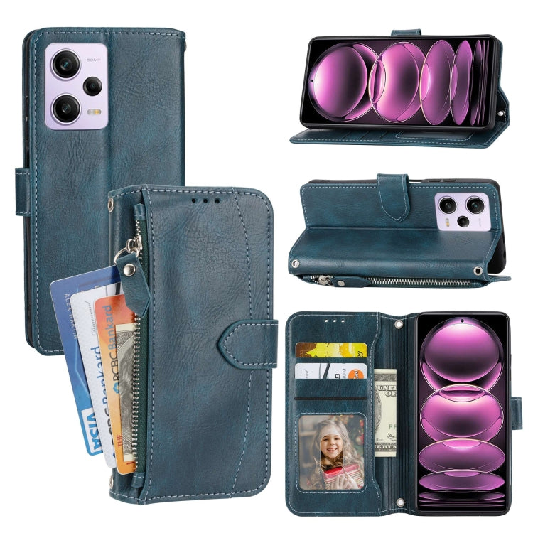 Custodia per cellulare in pelle con cerniera in pelle d'olio, For Redmi Note 12 5G Global, For Redmi Note 12 Pro 5G Global, For Redmi Note 12 Pro+ Global, For Redmi Note 12 4G Global