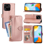Custodia per cellulare in pelle con cerniera in pelle d'olio, For Xiaomi Redmi 12C, For Samsung Galaxy S23 5G, For Samsung Galaxy S23+ 5G, For Samsung Galaxy S23 Ultra 5G