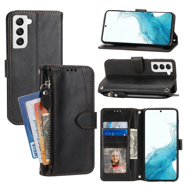Custodia per cellulare in pelle con cerniera in pelle d'olio, For Xiaomi Redmi 12C, For Samsung Galaxy S23 5G, For Samsung Galaxy S23+ 5G, For Samsung Galaxy S23 Ultra 5G