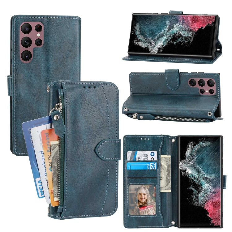 Custodia per cellulare in pelle con cerniera in pelle d'olio, For Xiaomi Redmi 12C, For Samsung Galaxy S23 5G, For Samsung Galaxy S23+ 5G, For Samsung Galaxy S23 Ultra 5G