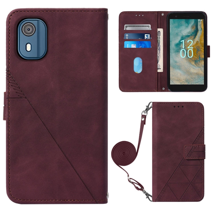 Custodia per cellulare in pelle con flip in rilievo 3D a tracolla, For OnePlus Ace 2 5G / 11R 5G, For Honor Magic5 Pro, For Motorola Moto G Stylus 5G 2023, For Nokia C02 TA-1522