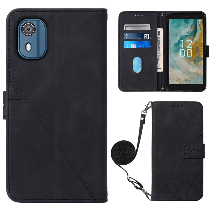 Custodia per cellulare in pelle con flip in rilievo 3D a tracolla, For OnePlus Ace 2 5G / 11R 5G, For Honor Magic5 Pro, For Motorola Moto G Stylus 5G 2023, For Nokia C02 TA-1522