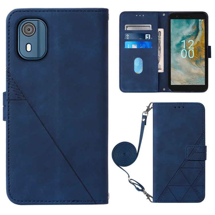 Custodia per cellulare in pelle con flip in rilievo 3D a tracolla, For OnePlus Ace 2 5G / 11R 5G, For Honor Magic5 Pro, For Motorola Moto G Stylus 5G 2023, For Nokia C02 TA-1522