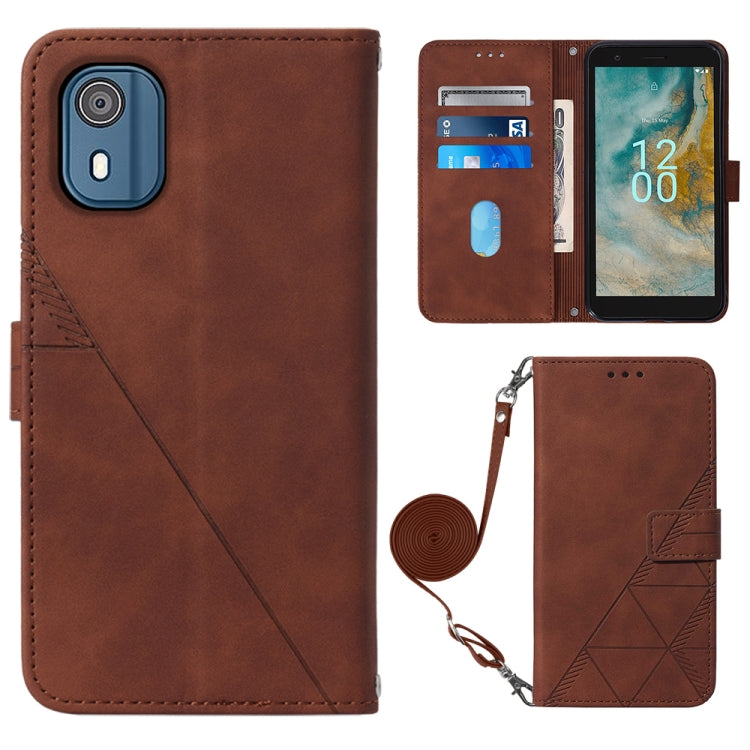 Custodia per cellulare in pelle con flip in rilievo 3D a tracolla, For OnePlus Ace 2 5G / 11R 5G, For Honor Magic5 Pro, For Motorola Moto G Stylus 5G 2023, For Nokia C02 TA-1522