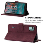Custodia per cellulare in pelle con flip in rilievo 3D a tracolla, For Nokia C12, For Nokia C22, For Nokia C32 TA-1534, For Nokia G22