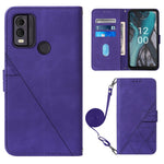 Custodia per cellulare in pelle con flip in rilievo 3D a tracolla, For Nokia C12, For Nokia C22, For Nokia C32 TA-1534, For Nokia G22