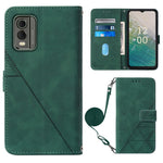 Custodia per cellulare in pelle con flip in rilievo 3D a tracolla, For Nokia C12, For Nokia C22, For Nokia C32 TA-1534, For Nokia G22