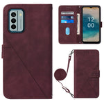 Custodia per cellulare in pelle con flip in rilievo 3D a tracolla, For Nokia C12, For Nokia C22, For Nokia C32 TA-1534, For Nokia G22