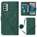 Custodia per cellulare in pelle con flip in rilievo 3D a tracolla, For Nokia C12, For Nokia C22, For Nokia C32 TA-1534, For Nokia G22
