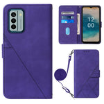 Custodia per cellulare in pelle con flip in rilievo 3D a tracolla, For Nokia C12, For Nokia C22, For Nokia C32 TA-1534, For Nokia G22