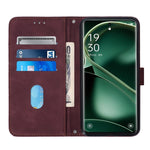 Custodia per cellulare in pelle con flip in rilievo 3D a tracolla, For OPPO Find X6, For OPPO Find X6 Pro, For OPPO Reno8 T 5G / A1 Pro 5G Global, For Realme 10 4G